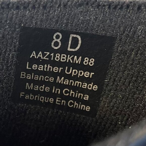 Black Leather Waterproof Ankle Boots, Patrina, AVARON by NEW BALANCE, Sz 8D Wide - Picture 11 of 11